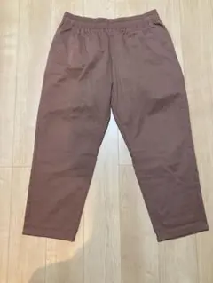 GU ブラウン コットン混紡 チノパン
