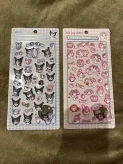 マイメロディ　クロミ　ボンボンドロップシールセット