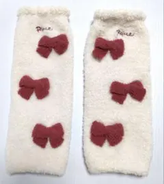 ベビー レッグウォーマー リボン付き