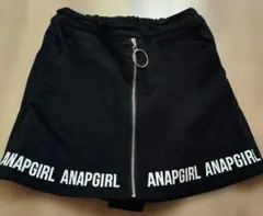 ANAPGIRL ブラックスカート ショートパンツ付き