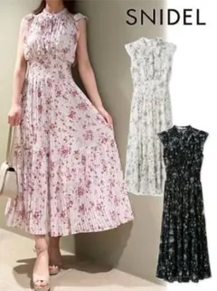 SNIDEL Sustainaフリルプリントワンピース 2024 新品未使用