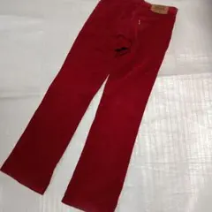 リーバイス517 デニムパンツ W30 L34 レッドカラー　J09