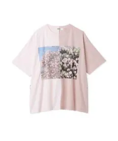 FURFUR ハーフデザインプリントTシャツ ピンクのサムネイル