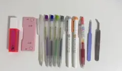 マーカー シャーペン ボールペン 付箋 穴あけパンチ