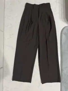 【ねこ様専用】タックワイドパンツ S ダークブラウン