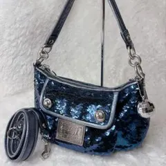 COACH Poppy Blue Shoulder Bag Y2K charm