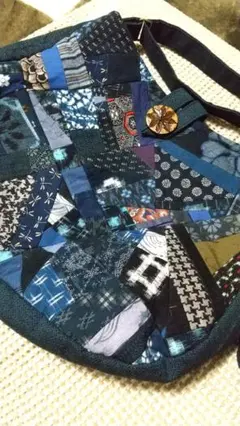 新品 木綿パッチワーク 和柄 ショルダーバッグ