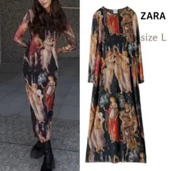 ZARA／ボッティチェリ パワーネットロングワンピース ミカエル チュール