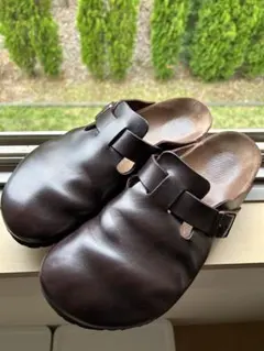 【美品】ビルケン ボストン ダークブラウン 44 オイルドレザー