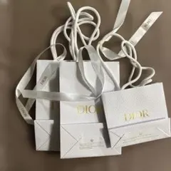 Dior ホワイト レザー調 ショッパー3点セット