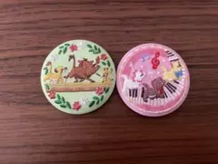 刺繍缶バッジ　2個セット　ライオンキング　おしゃれキャット