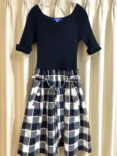 美品　ブルーレーベルクレストブリッジ ワンピース