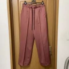 美品✨AuieF アウィーエフ　スウェード　ワイドパンツ スラックス ピンク　M