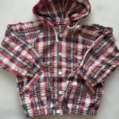 チェック柄ブルゾン