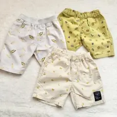 まとめ売り 男の子 半ズボン ハーフパンツ 3点 100 95