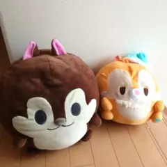 ディズニー　チップとデール　大きめ　ぬいぐるみセット