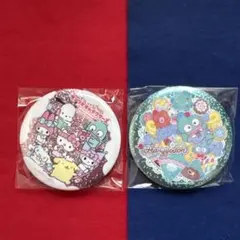 サンリオキャラクターズ　キラキラBIG 缶バッチ2点セット