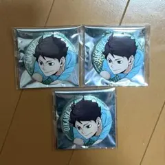 ハイキュー トレーディング キラキラ缶バッジ レシーブ 及川