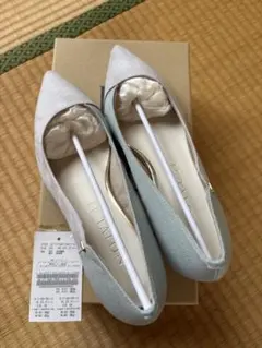 LE TALON 4.5cm オブリークキリカエパンプス グリーン 23cmのサムネイル
