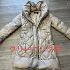 VICKY ベージュ キルティングダウンジャケット