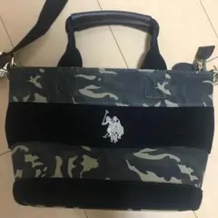 POLOトートバッグ  ミニサイズ 深緑