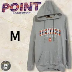 わ*た様 アメリカ古着POINT SPORTSWEAR　ロゴ入りパーカー　裏起毛