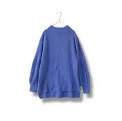 フェリシモ フラウグラット ニット セーター M 紫 ケーブル編み 長袖 秋冬