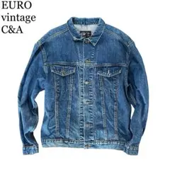 90s ユーロヴィンテージ　C&A ベルギー　デニムジャケット　levis
