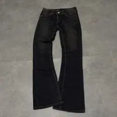 Y2K 00s Archive Black Flare Denim Jeans