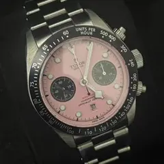 TUDOR クロノグラフ ピンクダイヤル
