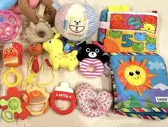 【20点】赤ちゃん おもちゃ まとめ売り 布絵本 ガラガラ オーボール 知育玩具
