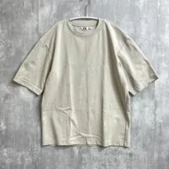 UNIQLO U 半袖Tシャツ エアリズム 5分袖 ベージュ S