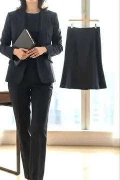 YUMI KATSURA /セットアップ/パンツ/スカート/3点/5号／濃紺