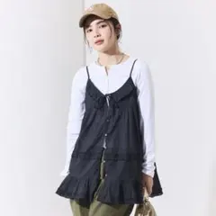 FREAK'S STORE インドボイル　フリル　キャミチュニックのサムネイル