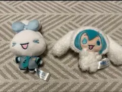 初音ミク シナモロール プライズ限定 コラボ ぬいぐるみ マスコット 2種　③