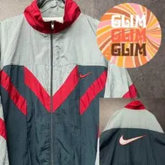 USA製90s古着 NIKE ナイキ フルジップ ナイロンジャケット メンズXL
