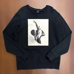 さ*ん様 JORDAN スウェット トレーナー プリント 古着 黒 Lサイズ