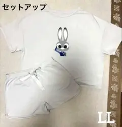 GU Disney ズートピア　ジュディ　ルームウェア半袖　セットアップ　XL