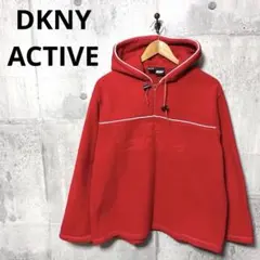 DKNY ACTIVE ダナキャラン メンズ フリースアノラック パーカー M