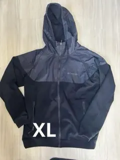 Columbia フード付きナイロンジャケットXL 良質　ブラック