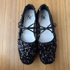 SY UNITED ARROWS スパンコールバレエフラット24cm