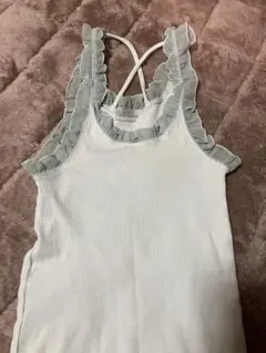 【最終値下げ】タンクトップ　ナイスクラップ　レイヤード　ミントブルー