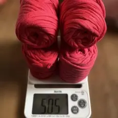 毛糸　Tシャツヤーン　赤系
