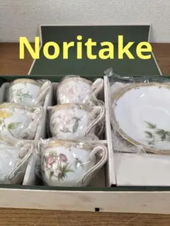新品未使用ノリタケ花柄ティーカップセット 6個