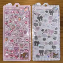 【正規品】ボンボンドロップ　ももいろボンボン　ふわふわドロップ　しろくろふわふわ