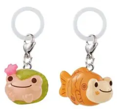 かえるのピクルス めじるしアクセサリー 和菓子Ver. さくらもち/たいやき