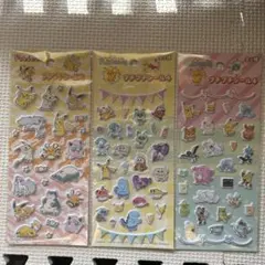 セリア ポケモン プチプチシール3、4 3枚セット