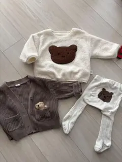 GAP baby クマ刺繍ニットセット 70cm