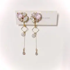 【訳あり】2wayビジューイヤリング/ピアス