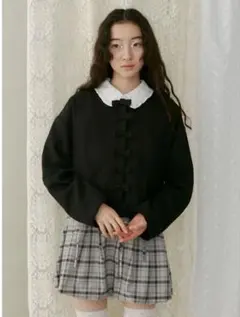 merry jenny リボンノーカラージャケット